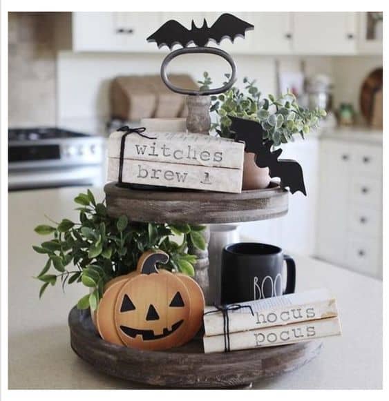 30+ Spooktacular Halloween Tiered Tray Ideas That are Frightfully Easy ...