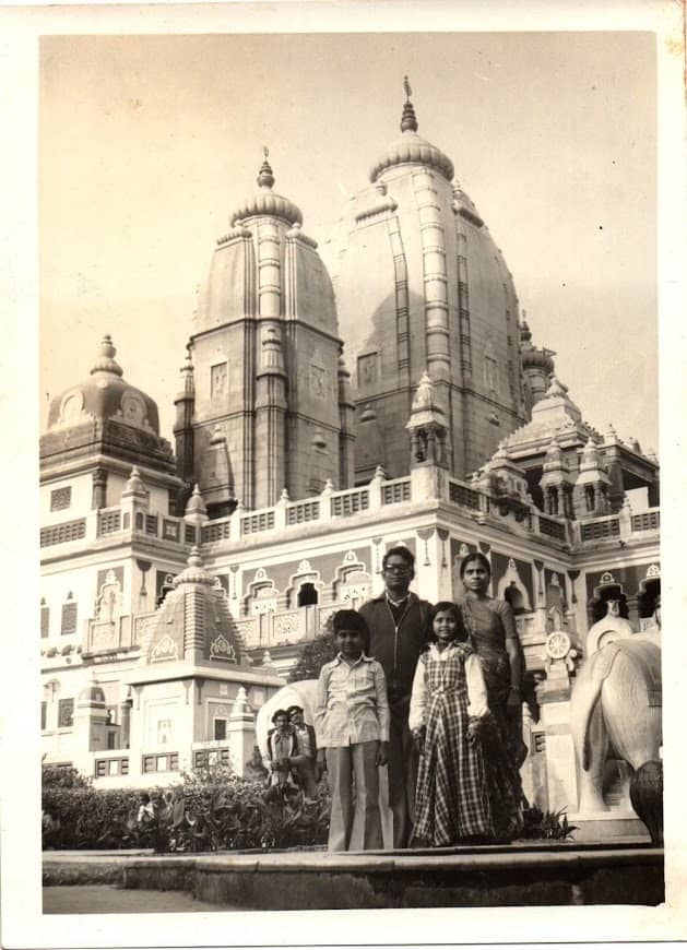 Olden Golden memories - an old photograph of our family at the Birla Temple, Delhi .... Vanita Thakkar