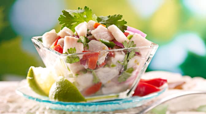 Deliciously fresh ceviche