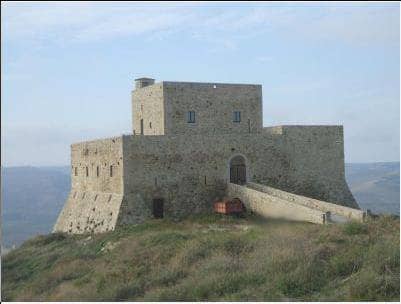 Photo of the castle of Monteserico. History tells us that this is the castle of Monteserico where Aquilina Sancia lived around 1300 AD and from this castle she helped in founding the existing Genzano of today.