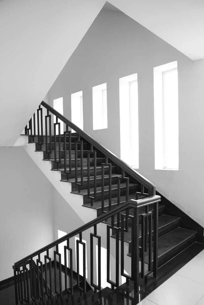 Living on the top floor means regularly ascending numerous flights of stairs!