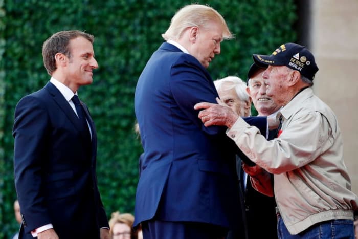 The 75th Anniversary of D-Day - Normandy, France (Presidents Trump and Macron with Veterans)