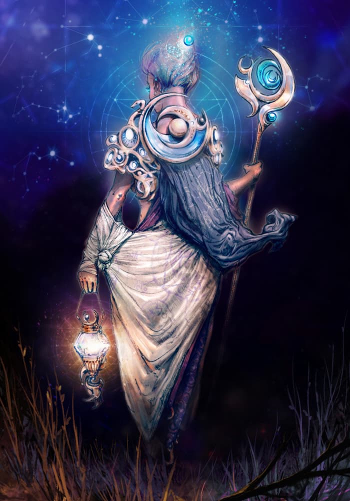 The Hermit has the power to shake off devils and demons. He isn't tempted by peer pressure nor flashing lights and bright colors.