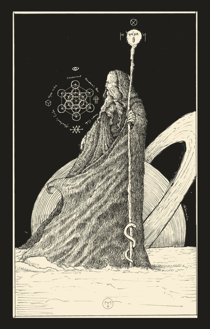 The Hermit is a call to higher understanding. The Hermit must walk away from relationships and events to better understand himself. The Hermit must remove distractions to know what lies within.