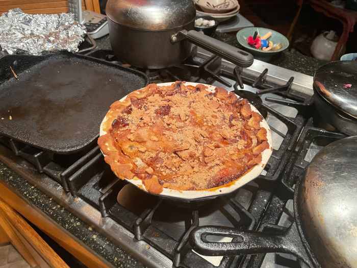 Tropical Pineapple, Banana, and Lychee Pie 