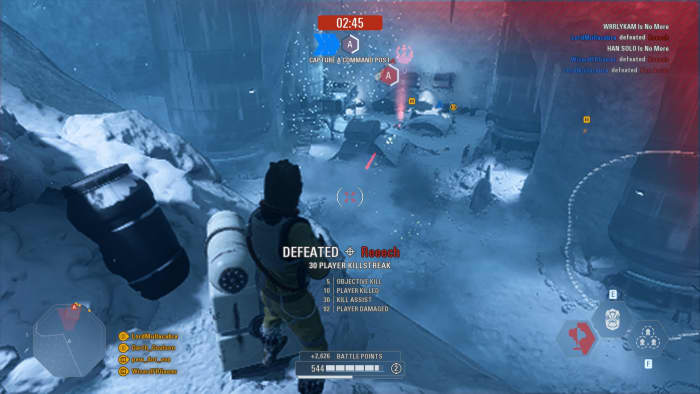 Bossk plays best from the shadows and the high-ground; he is not meant to be a frontline hero.