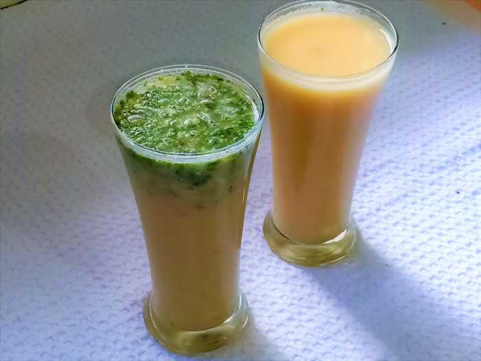 Learn to make both types of sattu drinks: salty and sweet