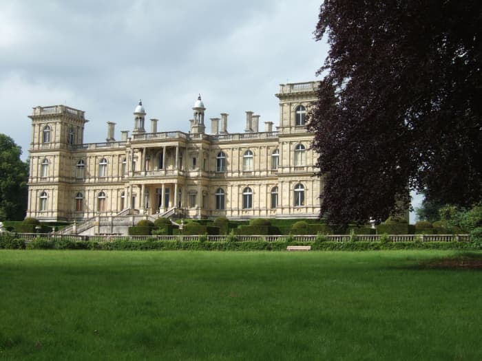 Historic French architecture: Château Ferrière in Margaux, France. Filmed as Château De Saint Martin, Mrs. Telfer's ancestral home.
