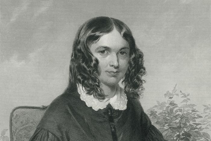Elizabeth Barrett Browning: Engraving from original Painting by Chappel, 1872
