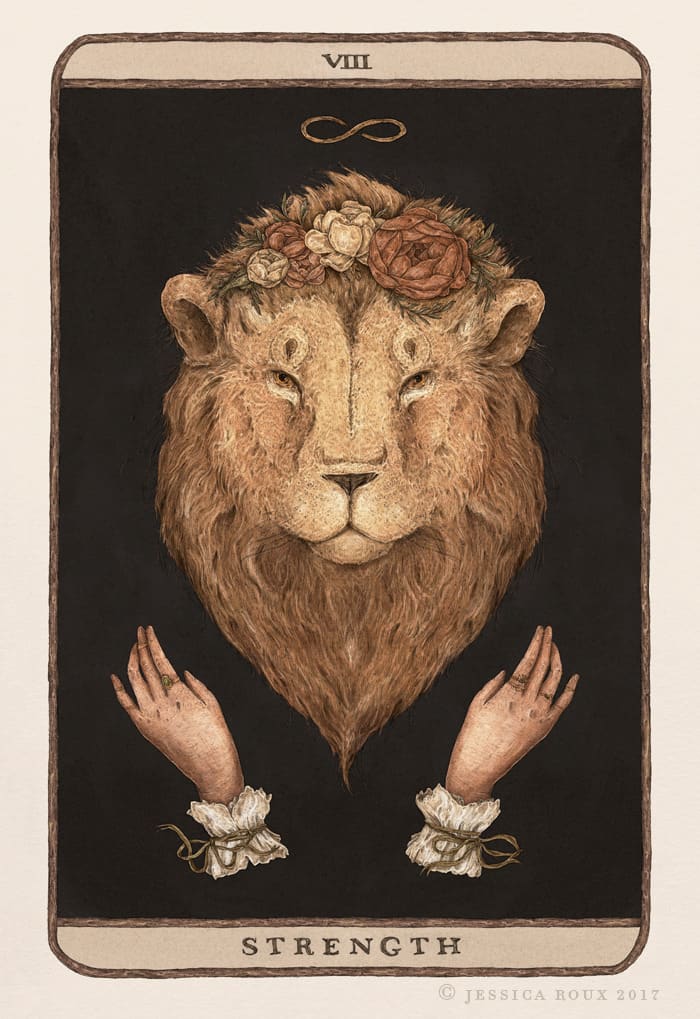 The reversed Strength card could indicate that you're leading more by arrogance than by matters of the heart. People fear you rather than love you. You are ruthless and demean those around you.
