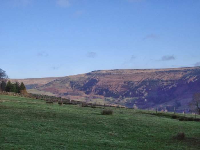 Dale Edge towards the Pennines, the spine of England and boundary with Lancashire
