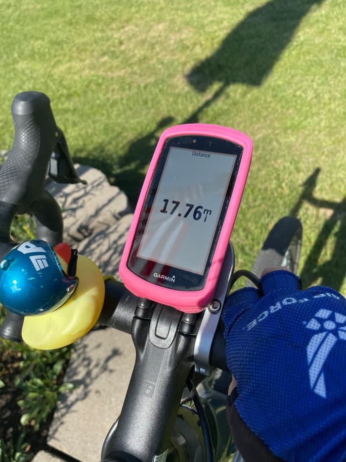 I rode exactly 17.76 miles on 4 July 2021 so I could get this shot...it really means that much to me.