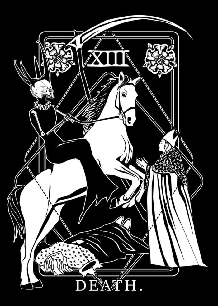 The Death card in Tarot indicates that you are about to enter a new chapter. You may have to say goodbye to friends as you travel the world. You may have to leave one job for something better. You have to keep moving forward.