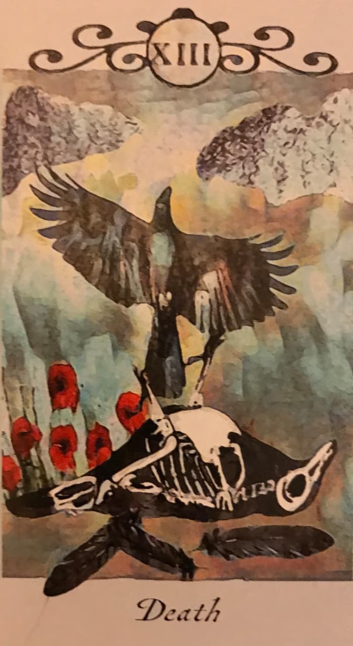 The Death card isn't always a negative card. It sometimes is positive. It comes after the Hanged Man card. It is an answer to the conflict of the Hanged Man.