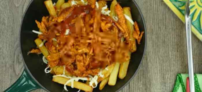 Add the shredded chicken.