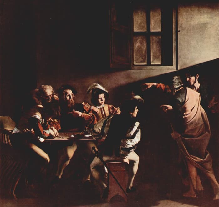 I had the distinct pleasure of bumping into this masterpiece (Calling of Saint Matthew) in the Church of St. Louis of the French near Piazza Navona.