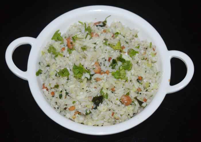 Cucumber poha (sautekai avalakki) kakdi poha