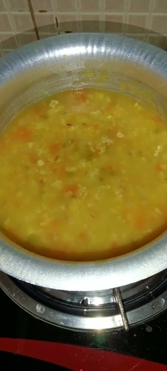 Cook for 15-20 minutes or until oats are cooked well. Give a stir after every couple minute or else it will start sticking to the bottom of the pan.