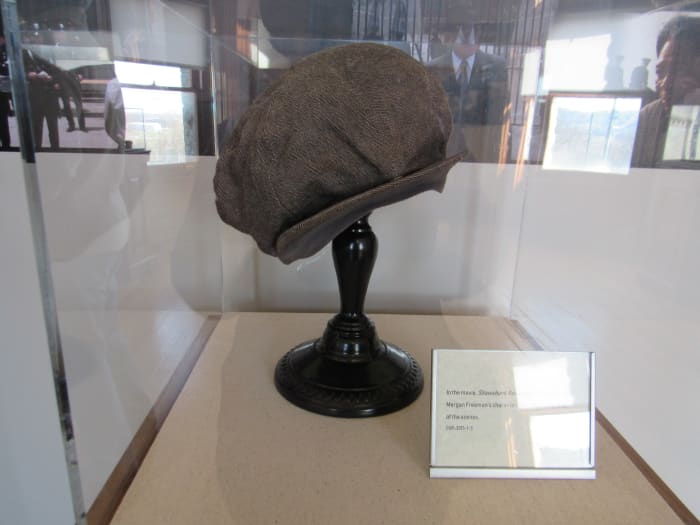 A movie prop from The Shawshank Redemption. This hat was worn by Morgan Freeman in multiple scenes during his portrayal of Red.