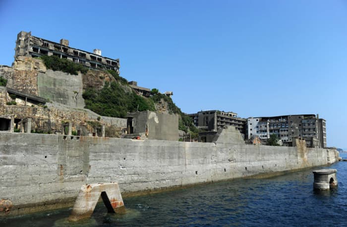 Mitsubishi bought the island in 1890 and soon developed a bustling coal mining community on it, turning it into a coal generation powerhouse.