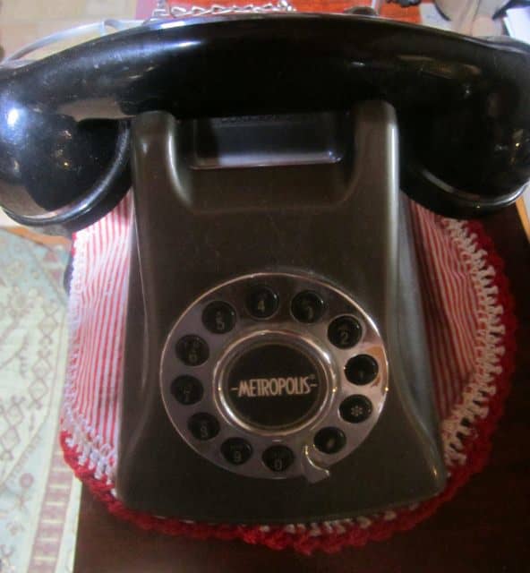 Someone getting rid of their landline was my lucky day in getting this cool phone for $1.00. I love the old-fashioned sounding ring!