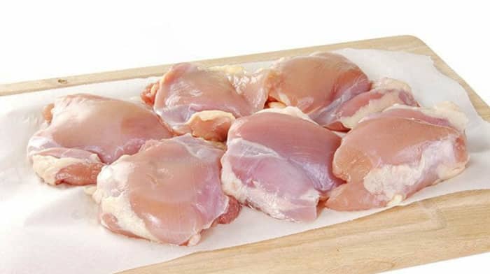 Lean skinless chicken thighs