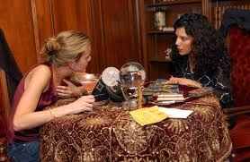 Tarot Reading, Crystal Ball, Pendulum, Tea Leaves, and a host of other gadgets and gizmos used to contact the spirit world.