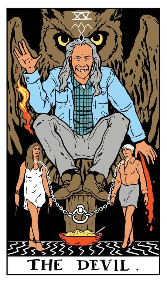 The Devil card indicates that you're seduced by the physical world and its charms. You demand that things are given to you rather than seeing it as a privilege to be part of this world.