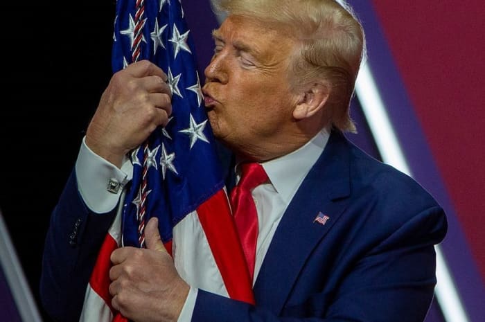 Trump played his followers by hugging the flag and then using it to instill that they were Patriots fighting for his cause.