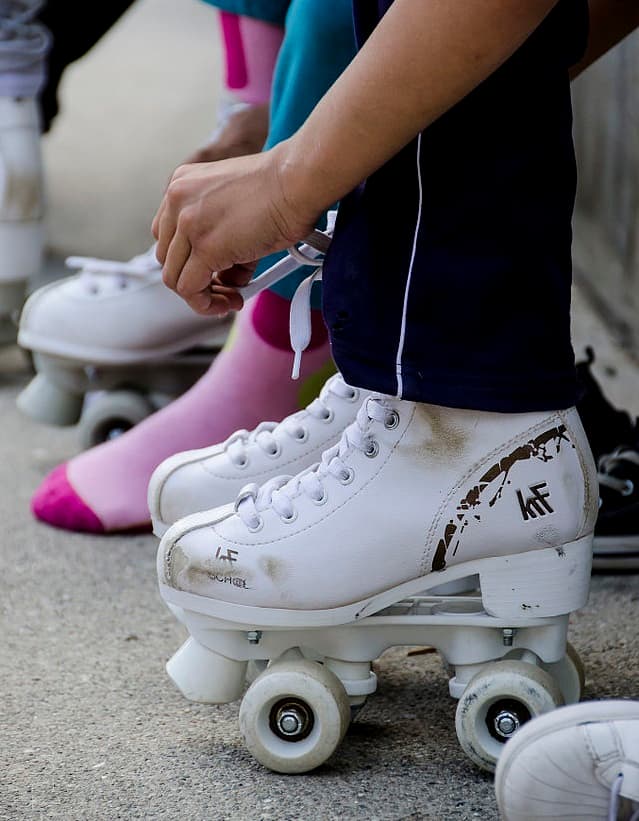 Roller skates! A popular toy among children right alongside the bicycle.