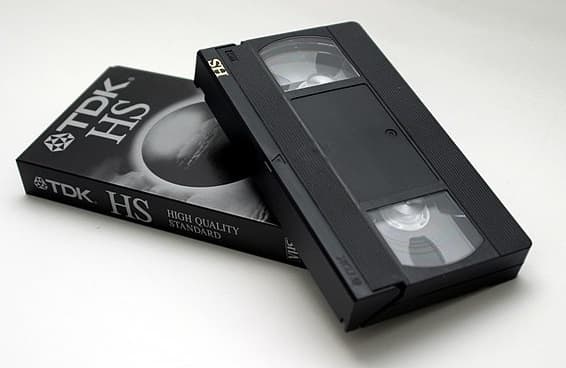 VHS! They have become obsolete and can now be categorized as a vintage item.