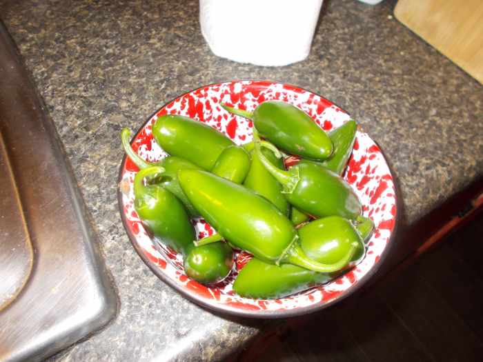 I grow my own jalapeño peppers.
