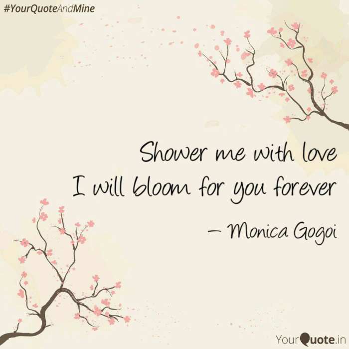 Poem Showering Me With Love LetterPile