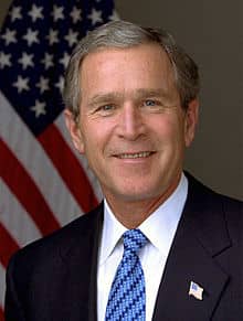 PRESIDENT GEORGE W. BUSH. POTUS #43-PROMOTED THE ECONOMIC POLICIES LEADING TO THE RECESSION BUT MADE THE DECISION TO SET-UP TARP AND THE AUTO BAIL-OUT, BOTH CRITICAL TO PREVENTING A DEPRESSION