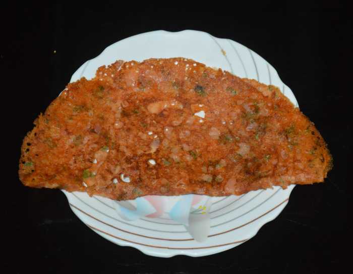 Crunchy and delicious tomato dosa