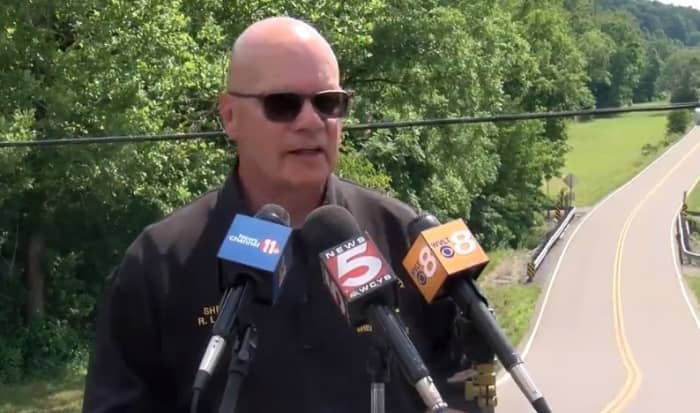 Hawkins County Sheriff Ronnie Lawson speaks out about social media at a press conference on June 24, 2021.