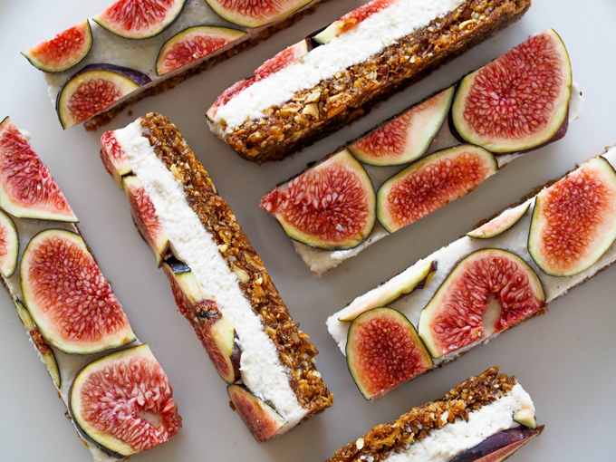Vanilla Coconut Fig Slice