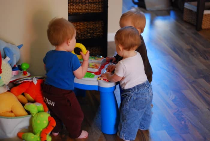 Trading childcare with another family not only saves money, but also cultivates some pretty cute friendships.