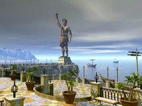 A more realistic depiction of what the Colossus may have looked like