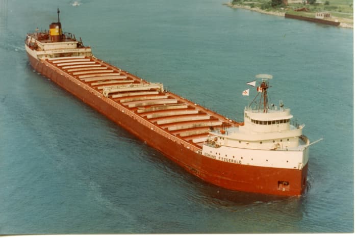 The "Edmund Fitzgerald", launched 1958, sank 1975. Despite its impressive size, it proved no match for Lake Superior that November night.