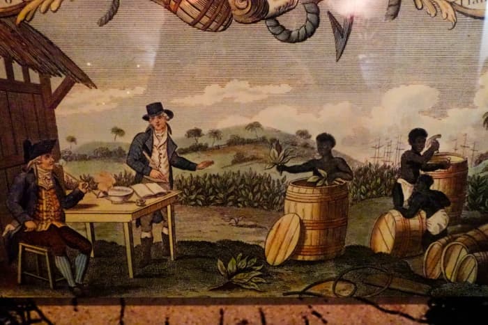Tobacco trading in the New World