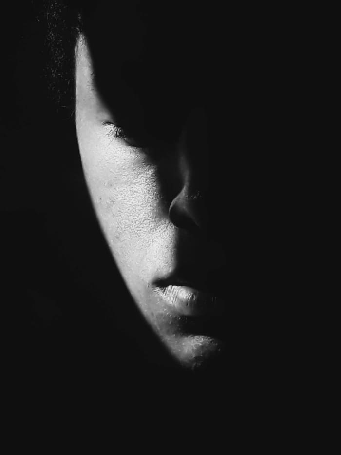 The self-induced shadow protects us from revealing our true selves.
