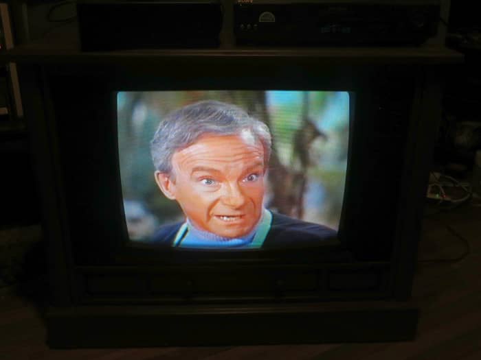 Jonathan Harris as Doctor Zachary Smith, on the Crosley TV Model Number CC2546-P102. Lost in Space (TV Series) Episode: The Great Vegetable Rebellion (1968) The Crosley Color Television Model CC2546-P102 was assembled in Greenville Tennessee.