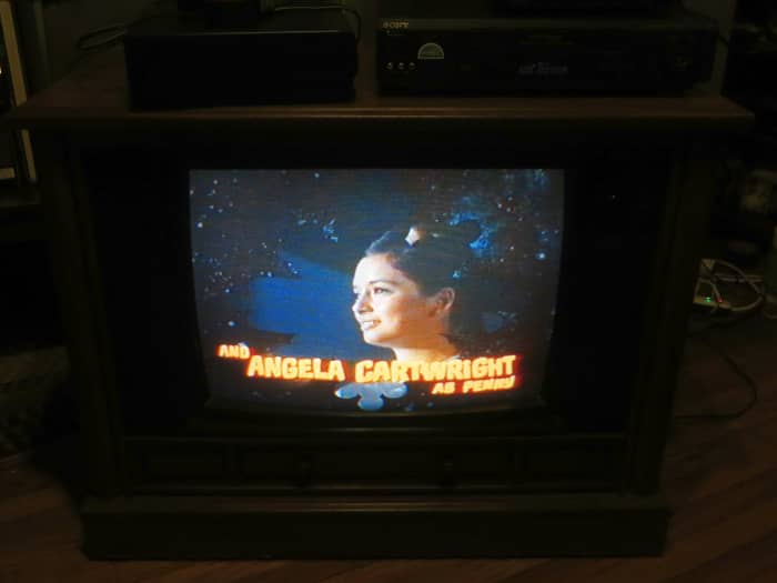 Angela Cartwright as Penny Robinson, She is looking great on the Crosley Television Model CC2546-P102. The Crosley color television was manufactured August 1994 and has the date code 3314W291B