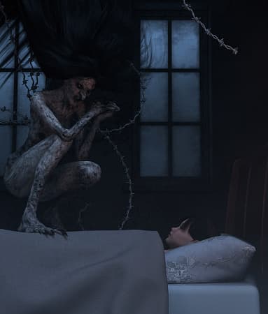 sleep paralysis hag waking nightmare folktro nordisk tio mystiska varelser pixabay ghosts