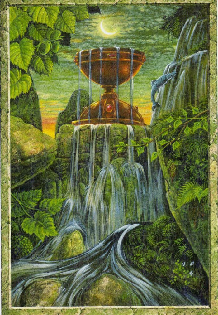 The Ace of Cups is like a seed. It is the initial attraction you feel for someone. It is the initial seed of love, and not necessarily in a romantic way, but for another person, creature, or even project.