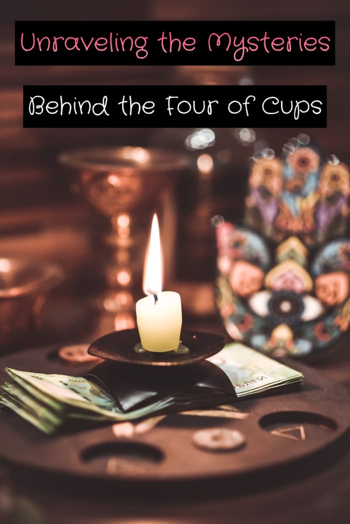 The Four of Cups is about seeking contemplation. You need to be alone with your thoughts. Separating yourself from all the noise will give you clarity on your issues.