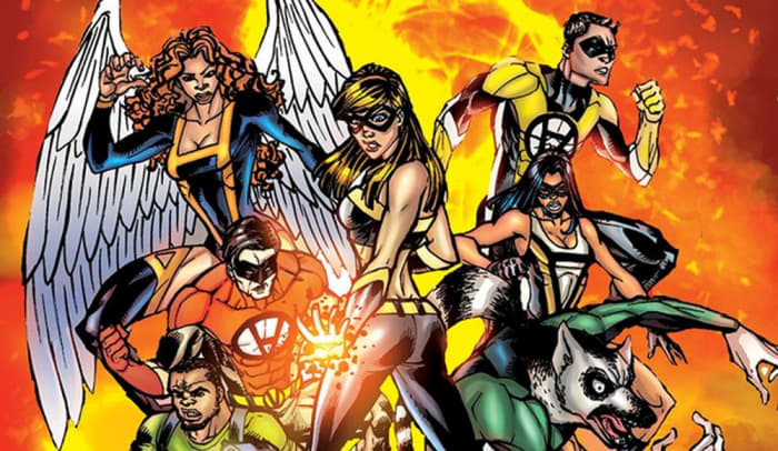 Battling the baddies: Voluntaryist and his Valiants vanquish the villains.