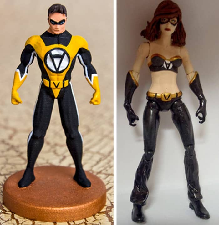 Voluntaryist and Voluntaria: Not just comic book characters but action figures too! Suitable for your room, your desk or your dashboard.