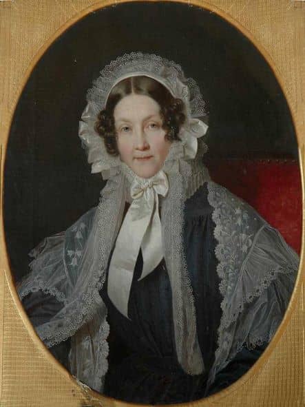Ernest's wife, Frederica of Mecklenburg-Strelitz. Her aunt Queen Charlotte was opposed to the match.